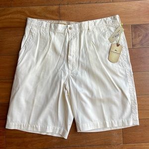 NWT Tommy Bahama mens woodmount cream colored shorts